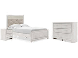 Altyra Full Upholstered Panel Bed, Dresser and Nightstand (Online Special Price) - Ornate Home