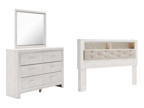Altyra King Bookcase Headboard, Dresser and Mirror - Ornate Home