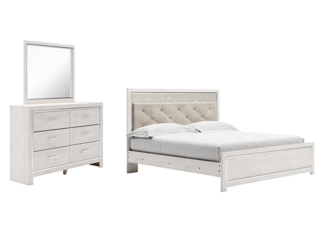 Altyra King Panel Bedroom Set with Dresser and Mirror - Ornate Home