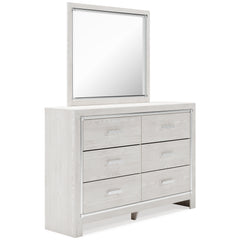 Altyra King Panel Bookcase Bedroom Set with Dresser and Mirror - Ornate Home
