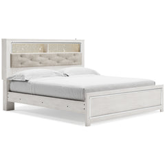Altyra King Panel Bookcase Bedroom Set with Dresser and Mirror - Ornate Home