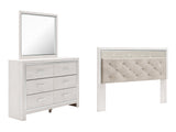 Altyra King Panel Headboard, Dresser and Mirror - Ornate Home