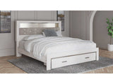 Altyra King Upholstered Bookcase Bed with Storage (Online Special Price) - Ornate Home
