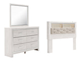 Altyra Queen Bookcase Headboard, Dresser and Mirror (Online Special Price) - Ornate Home