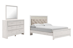 Altyra Queen Panel Bedroom Set with Dresser and Mirror - Ornate Home