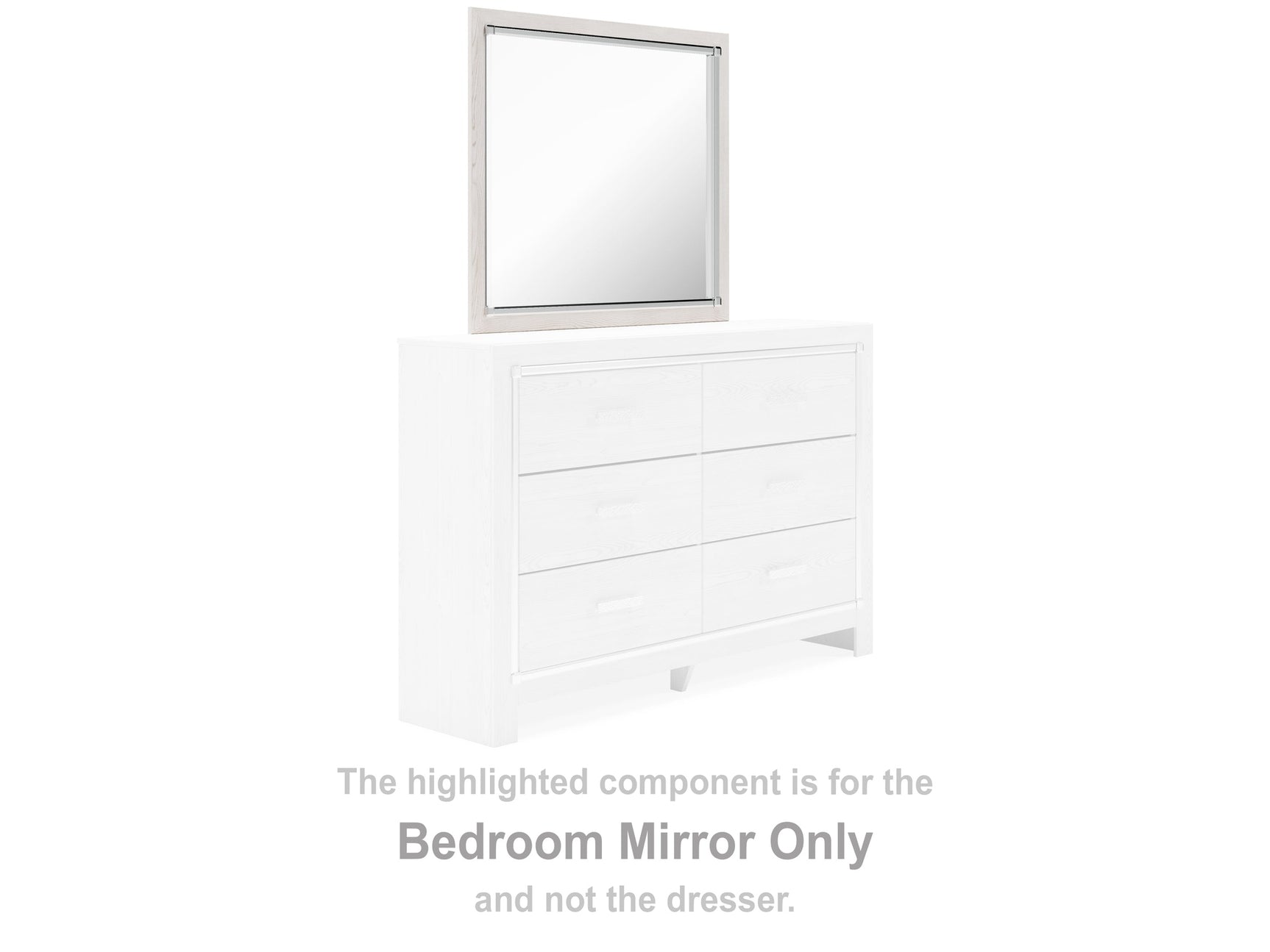Altyra White Bedroom Mirror (Online Special Price) - Ornate Home