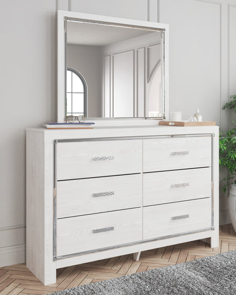 Altyra White Dresser and Mirror - Ornate Home