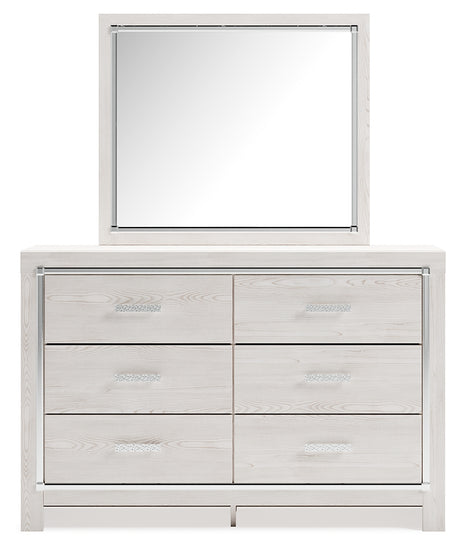 Altyra White Dresser and Mirror - Ornate Home