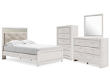Altyra White Full Panel Bedroom Set with Dresser, Mirror and Chest (Online Special Price) - Ornate Home