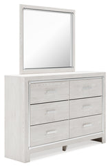 Altyra White Full Panel Bedroom Set with Dresser, Mirror and Chest - Ornate Home