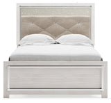 Altyra White Full Upholstered Panel Bed, Dresser, Mirror, Chest and Nightstand (Online Special Price) - Ornate Home