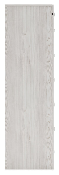 Altyra White Full Upholstered Panel Bed, Dresser, Mirror, Chest and Nightstand - Ornate Home