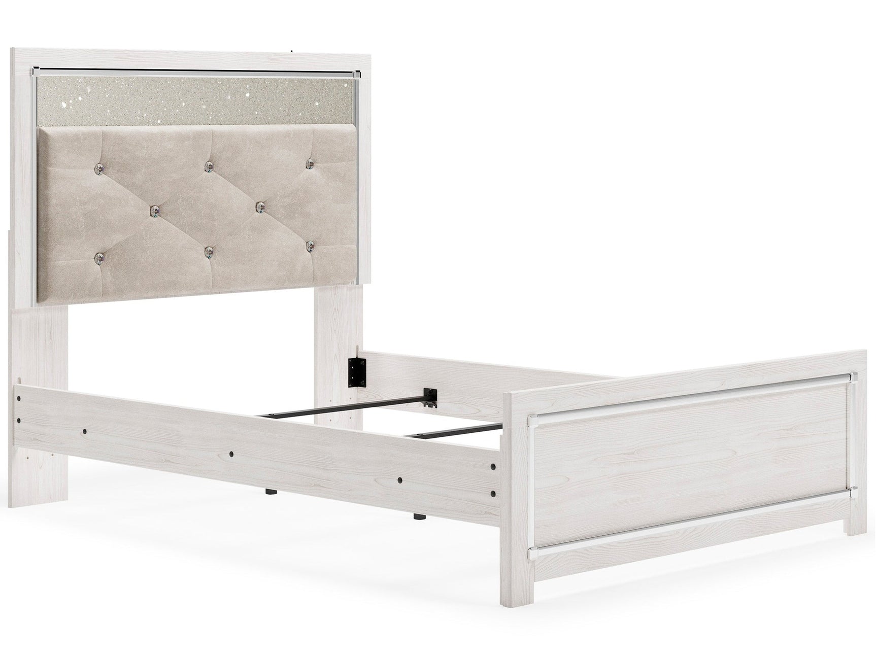 Altyra White Full Upholstered Panel Headboard (Online Special Price) - Ornate Home