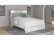 Altyra White Full Upholstered Panel Headboard - Ornate Home