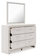 Altyra White King Panel Bed, Dresser, Mirror, Chest and Nightstand (Online Special Price) - Ornate Home
