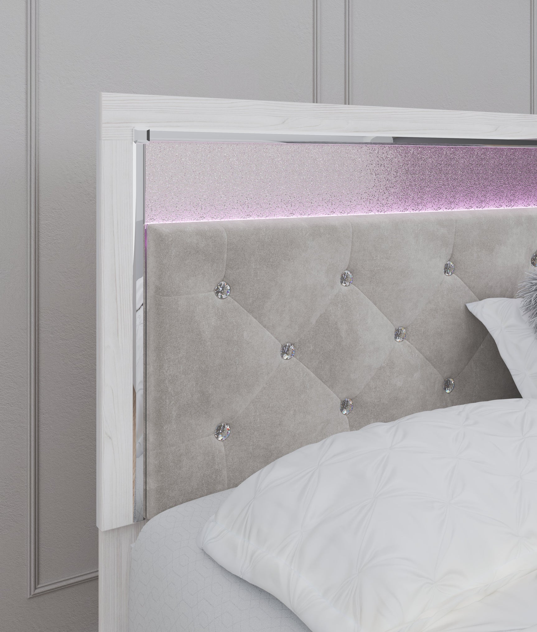 Altyra White King Panel Bed (Online Special Price) - Ornate Home