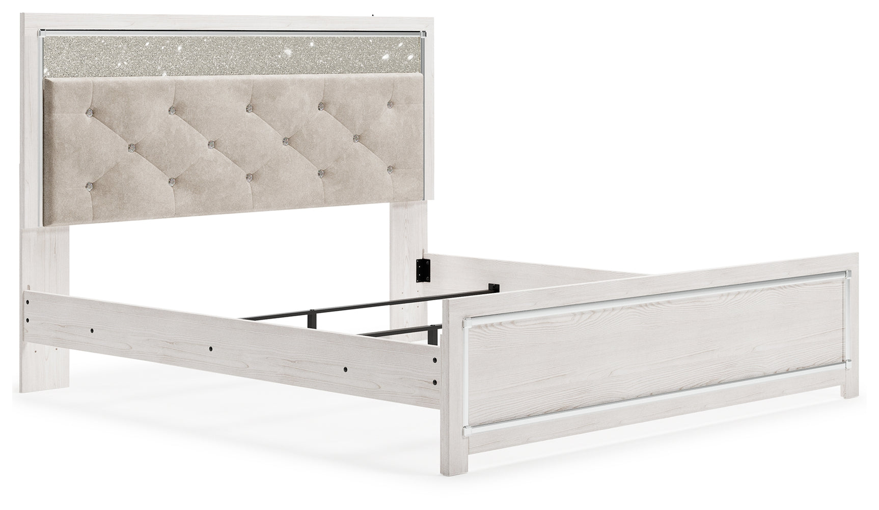 Altyra White King Panel Bed (Online Special Price) - Ornate Home