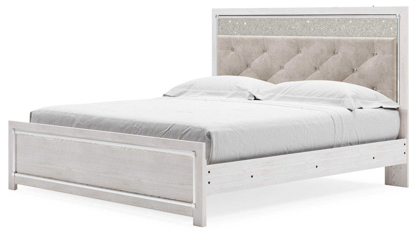 Altyra White King Panel Bed (Online Special Price) - Ornate Home