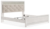 Altyra White King Panel Bed - Ornate Home