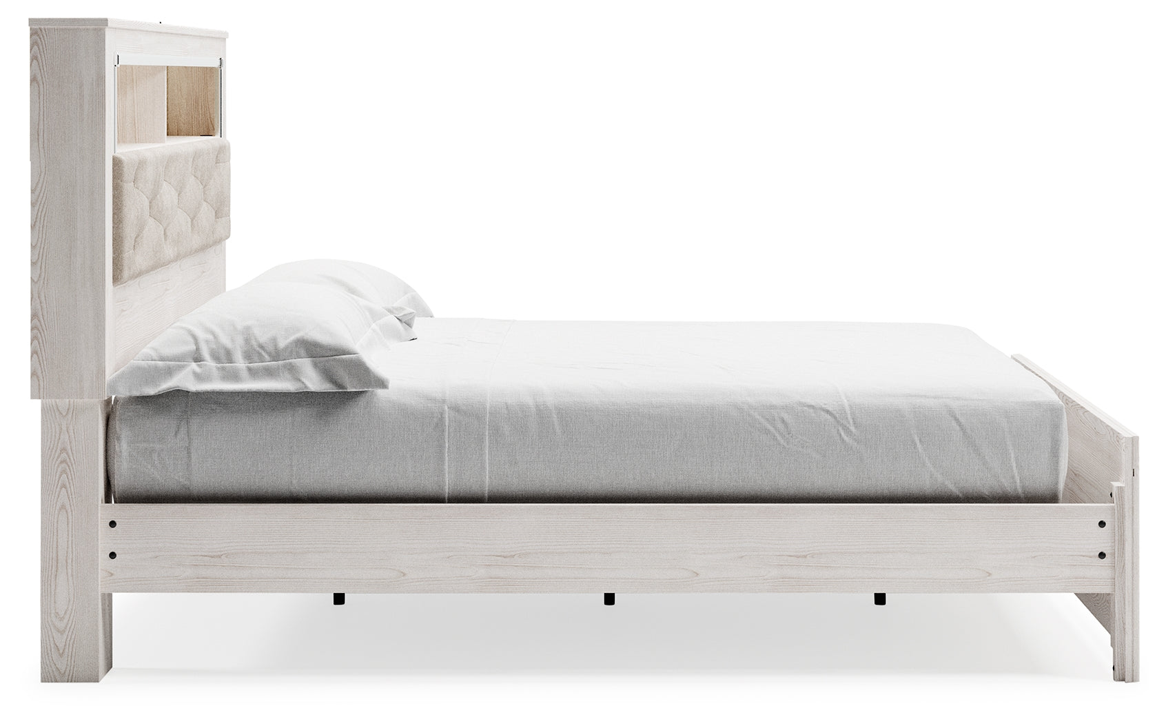 Altyra White King Panel Bookcase Bed (Online Special Price) - Ornate Home