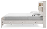 Altyra White King Panel Bookcase Bed (Online Special Price) - Ornate Home