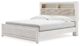 Altyra White King Panel Bookcase Bed (Online Special Price) - Ornate Home