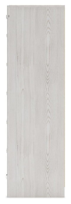 Altyra White King Platform Storage Bed, Dresser, Mirror, Chest and 2 Nightstands - Ornate Home