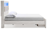Altyra White King Storage Bed, Dresser, Mirror, Chest and Nightstand (Online Special Price) - Ornate Home
