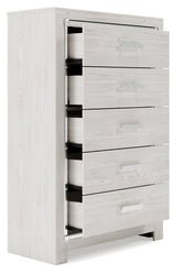 Altyra White King Storage Bed, Dresser, Mirror, Chest and Nightstand - Ornate Home