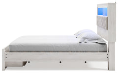 Altyra White King Storage Bed, Dresser, Mirror, Chest and Nightstand - Ornate Home