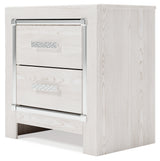 Altyra White King Storage Bedroom Set with Chest and 2 Nightstands (Online Special Price) - Ornate Home