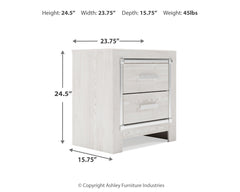 Altyra White King Storage Bedroom Set with Chest and 2 Nightstands - Ornate Home