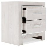 Altyra White King Storage Bedroom Set with Dresser and Nightstand (Online Special Price) - Ornate Home