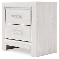 Altyra White King Storage Bedroom Set with Dresser and Nightstand - Ornate Home