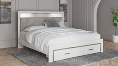 Altyra White King Upholstered Storage Bed - Ornate Home