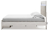 Altyra White King Upholstered Storage Bed - Ornate Home