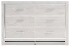 Altyra White Queen Bookcase Bed, Dresser, Chest and Nightstand - Ornate Home