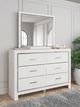 Altyra White Queen Bookcase Storage Bed, Dresser and Mirror (Online Special Price) - Ornate Home