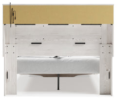 Altyra White Queen Bookcase Storage Bed, Dresser and Mirror - Ornate Home