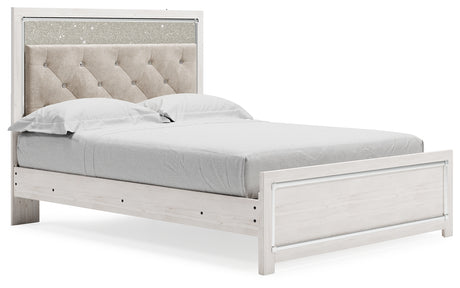 Altyra White Queen Panel Bed - Ornate Home