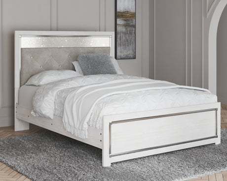Altyra White Queen Panel Bed - Ornate Home
