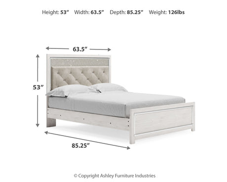 Altyra White Queen Panel Bed - Ornate Home