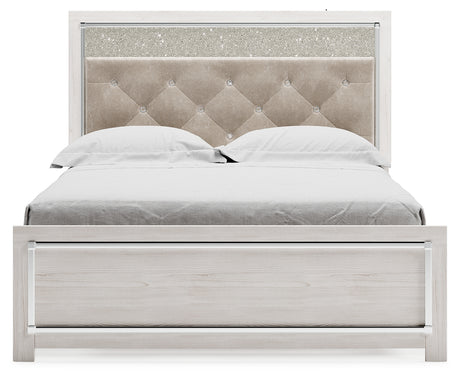 Altyra White Queen Panel Bed - Ornate Home