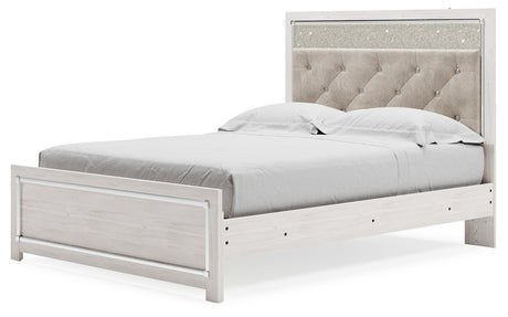 Altyra White Queen Panel Bed - Ornate Home