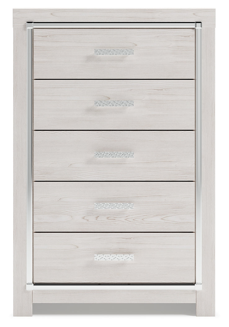 Altyra White Queen Panel Bedroom Set with Dresser and Chest (Online Special Price) - Ornate Home