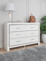 Altyra White Queen Panel Bedroom Set with Dresser and Chest - Ornate Home