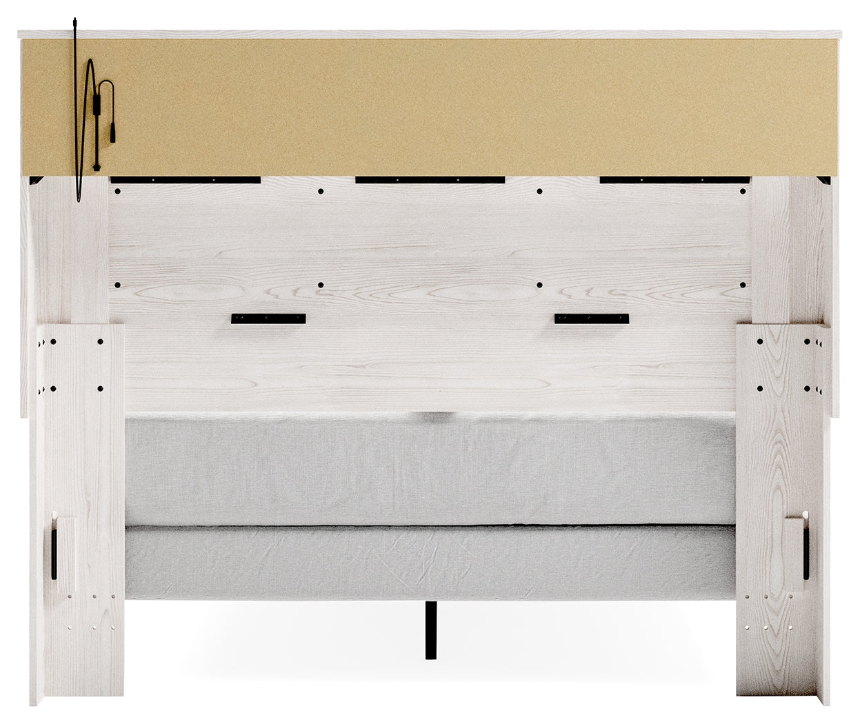 Altyra White Queen Panel Bookcase Bed (Online Special Price) - Ornate Home