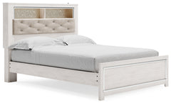 Altyra White Queen Panel Bookcase Bed - Ornate Home