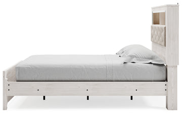 Altyra White Queen Panel Bookcase Bed - Ornate Home