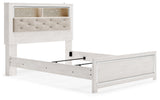 Altyra White Queen Panel Bookcase Bed - Ornate Home